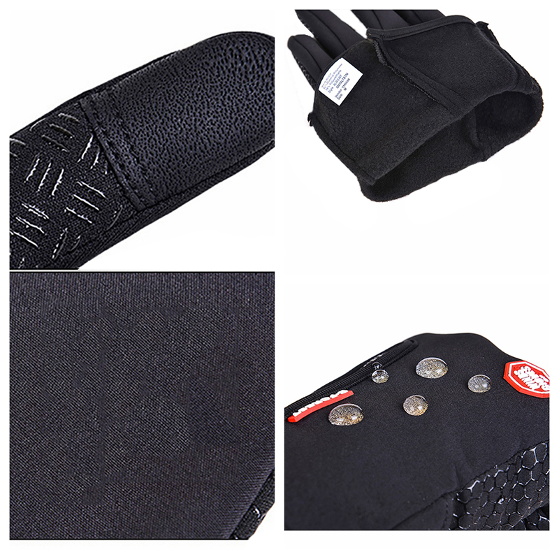 Men Cycling Gloves Full Finger Winter Fleece Bike Bicycle Gloves Touchscreen Hot
